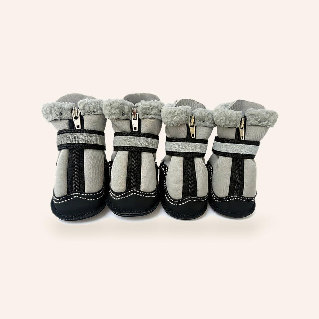 Small Dog Winter Boots – Gray