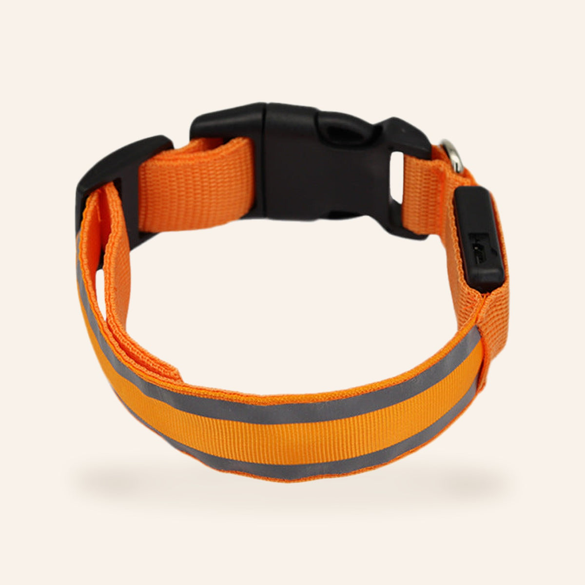 LED Light-Up Dog Collar – Orange