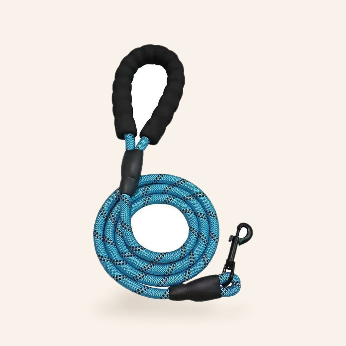 Reflective Rope Dog Leash – Blue