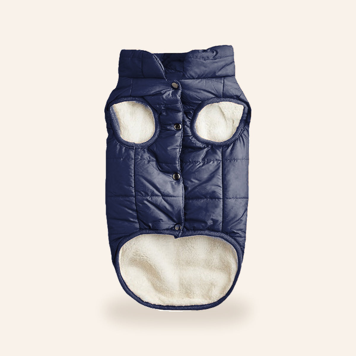 Cozy Sherpa Dog Vest – Navy