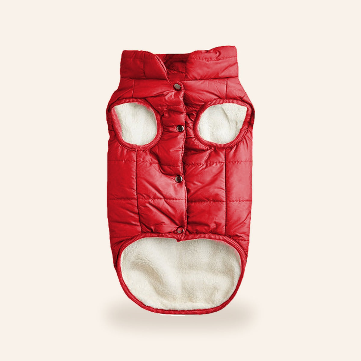 Cozy Sherpa Dog Vest – Red